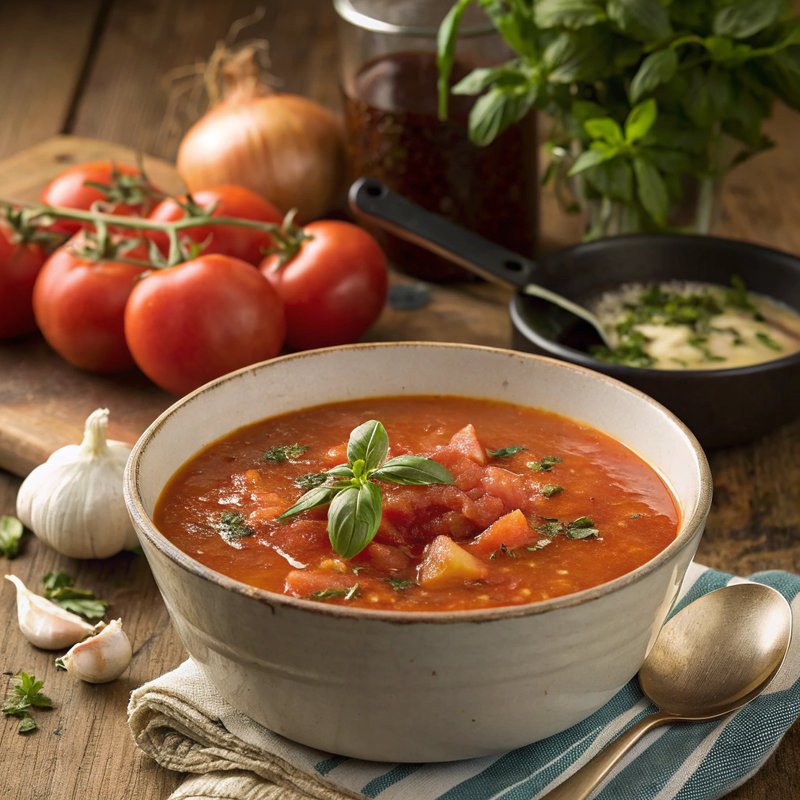 Oregano and Tomato Soup