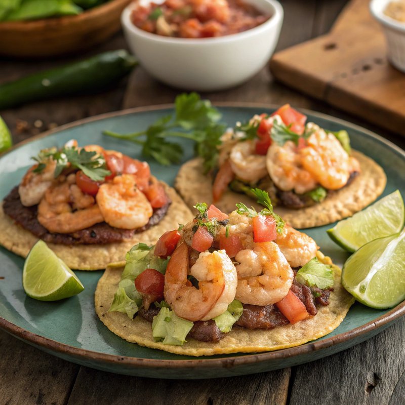 Tostadas de Camarones
