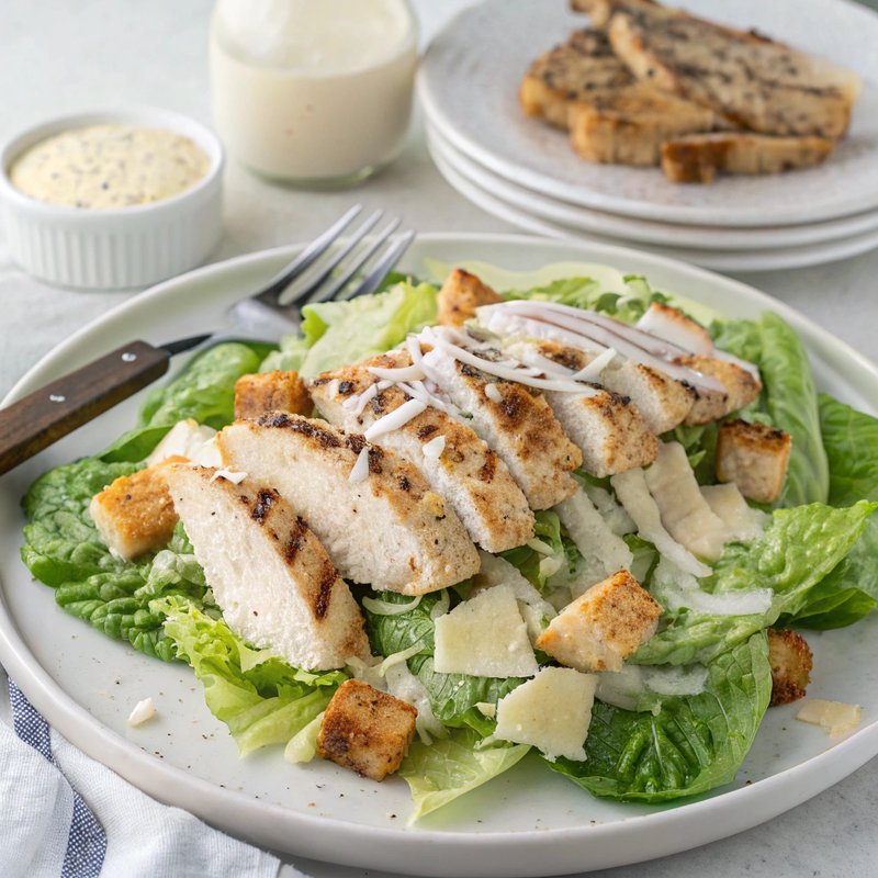 Keto Chicken Caesar Salad