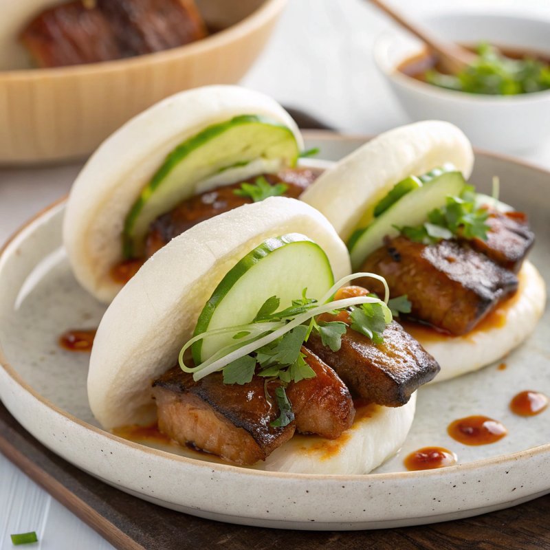 Authentic Braised Pork Belly Bao