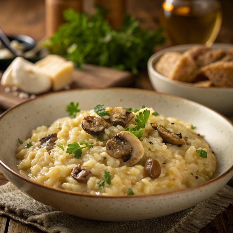 Creamy Potato and Mushroom Risotto